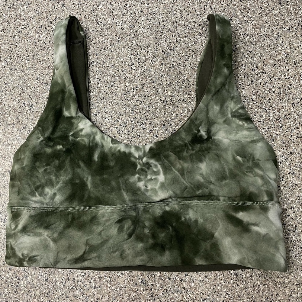 Lululemon Align Reversible Bra Green Diamond Dye/… - image 1
